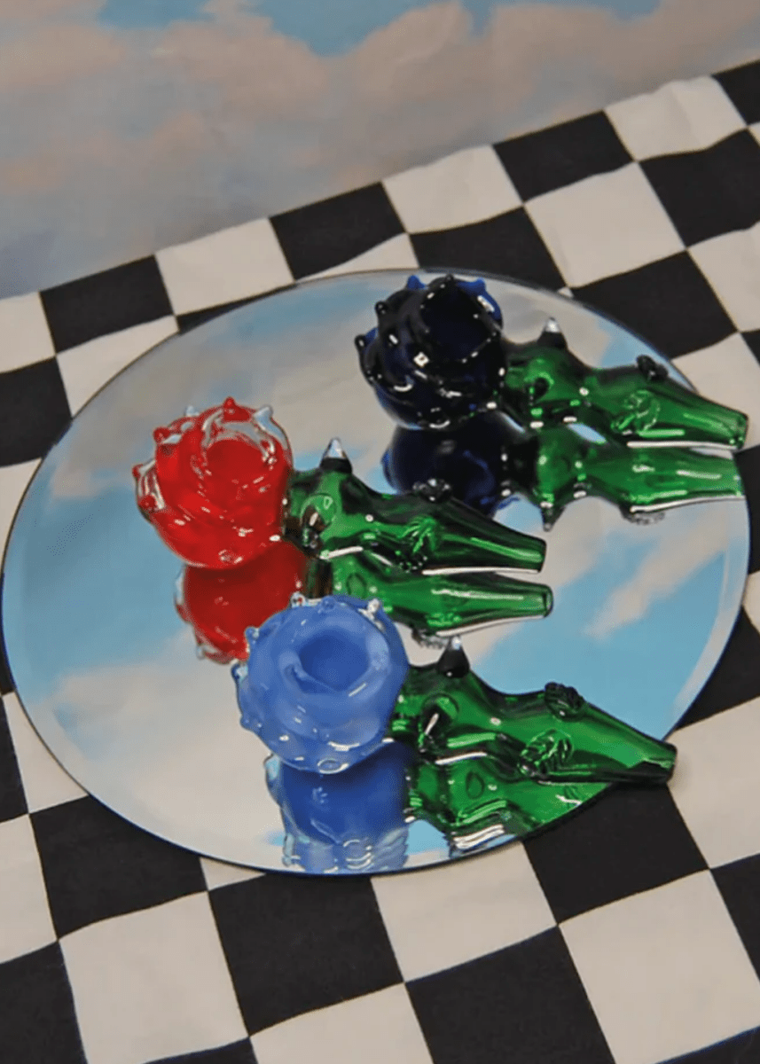 Grande Pipe Fleur Bleue A Shop of Things - Ex - voto