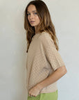 Haut Annalise Pointelle Beige Things Between - Ex - voto