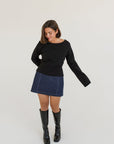 Haut Ella Noir Dailystory SOLDE - Vente finale - Ex - voto