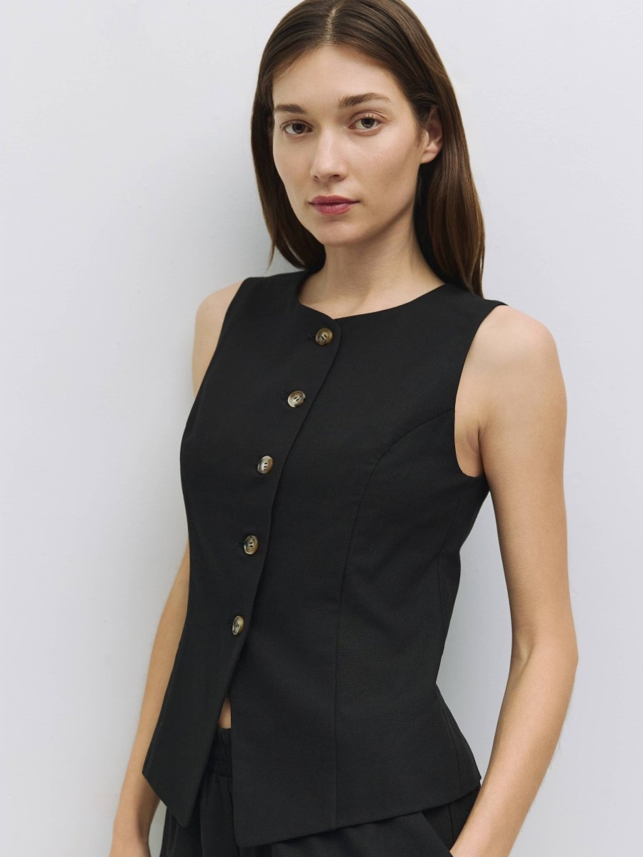 Haut Justine Noir Mod Ref - Ex - voto