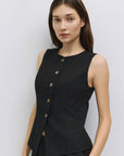 Haut Justine Noir Mod Ref - Ex - voto
