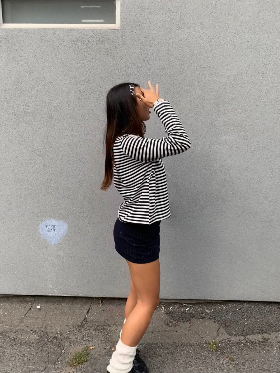 Haut Kathleen Mod Ref Noir et Blanc - Ex - voto