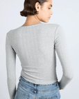 Haut Lua Pointelle Gris Damson Madder - Ex - voto