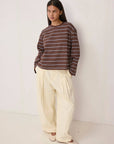 Haut Rayures Brunes Bailey All Row - Ex-voto