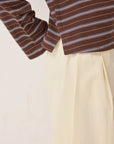 Haut Rayures Brunes Bailey All Row - Ex-voto