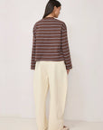 Haut Rayures Brunes Bailey All Row - Ex-voto