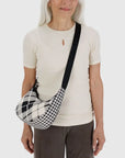 Petit Sac Croissant Baggu Mixed Plaid