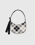 Petit Sac Croissant Baggu Mixed Plaid