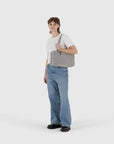 Baggu Gingham Black and White Medium Bowler Bag