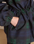 Imperméable Liu Damson Madder Carreaux Marine - Ex - voto
