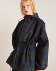 Imperméable Liu Damson Madder Carreaux Marine - Ex - voto