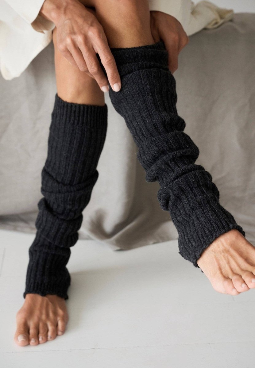 Les Petits Caprices Femme Jambières Coton et dentelle Grises Les Petits Caprices Femme Jambières Coton et dentelle Grises