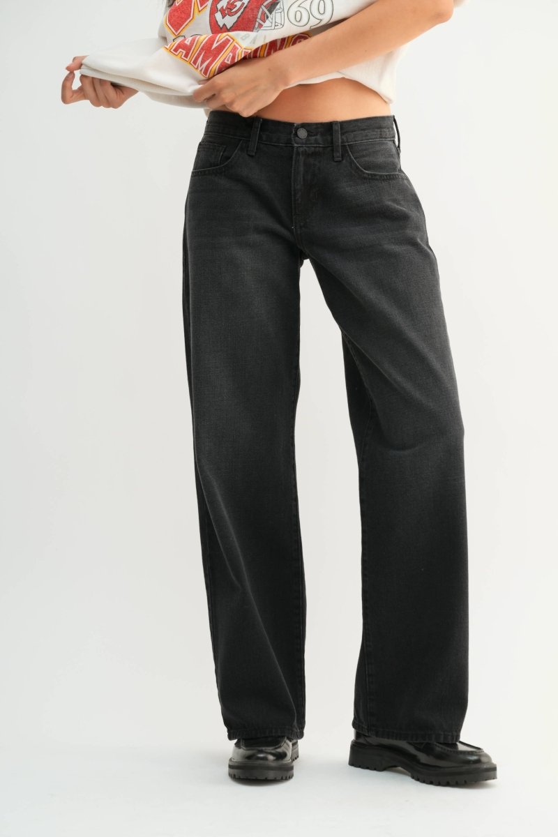 Jeans Baggy Slouch Noir Délavé JBD - Ex - voto