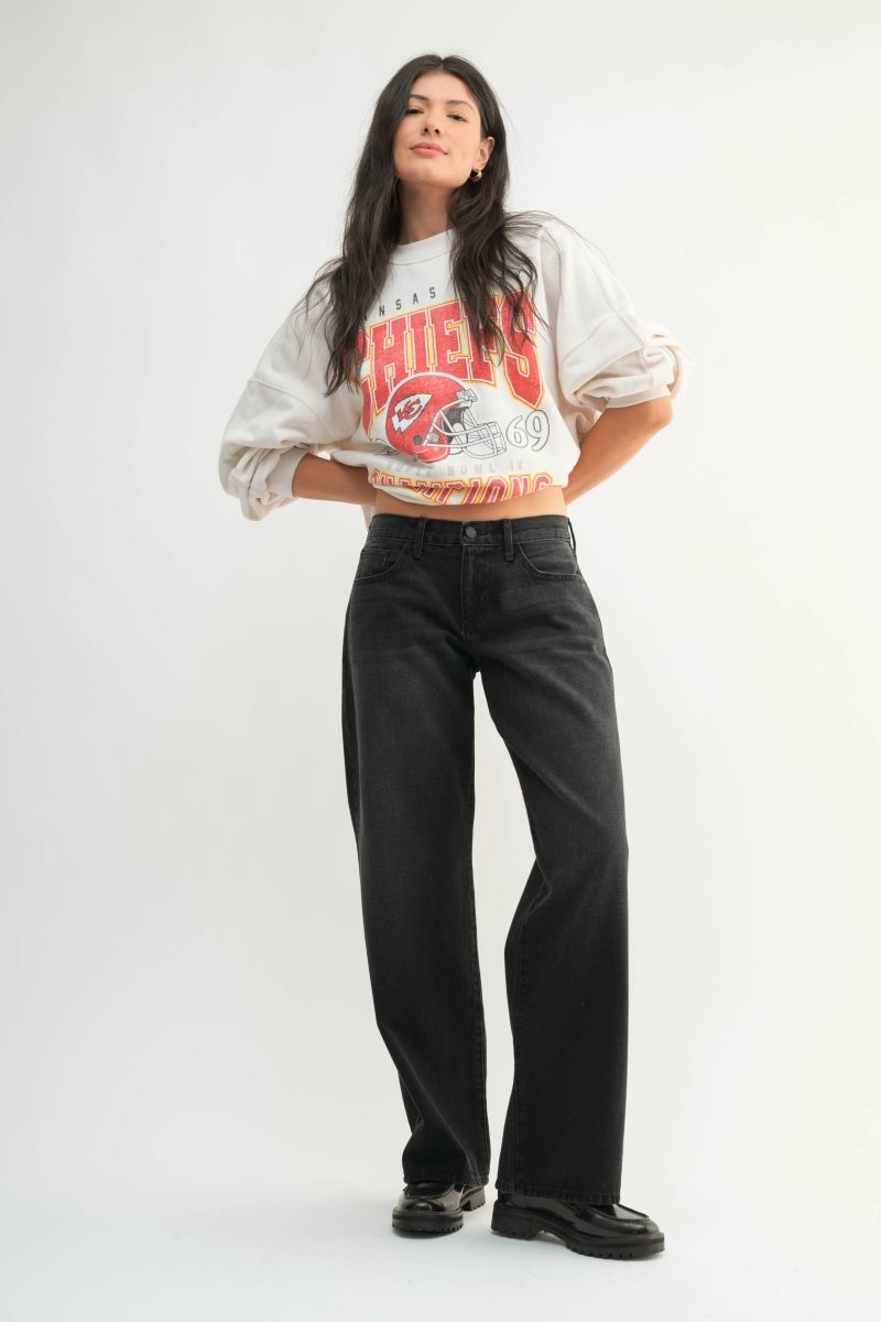 Jeans Baggy Slouch Noir Délavé JBD - Ex - voto