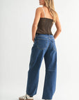 Jeans Barrel JBD Bleu Délavé - Ex - voto