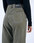 Jeans Donna Dr Denim Washed Olive SOLDE - Vente Finale - Ex - voto