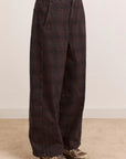 Jeans Erika Sirius Check Damson Madder - Ex-voto