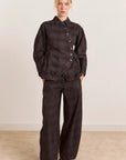 Jeans Erika Sirius Check Damson Madder - Ex-voto