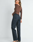 Jeans Jambes Larges Denim très Foncé JBD - Ex - voto