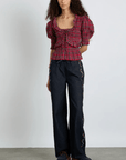 Jeans Rafe Broderies Damson Madder - Ex - voto