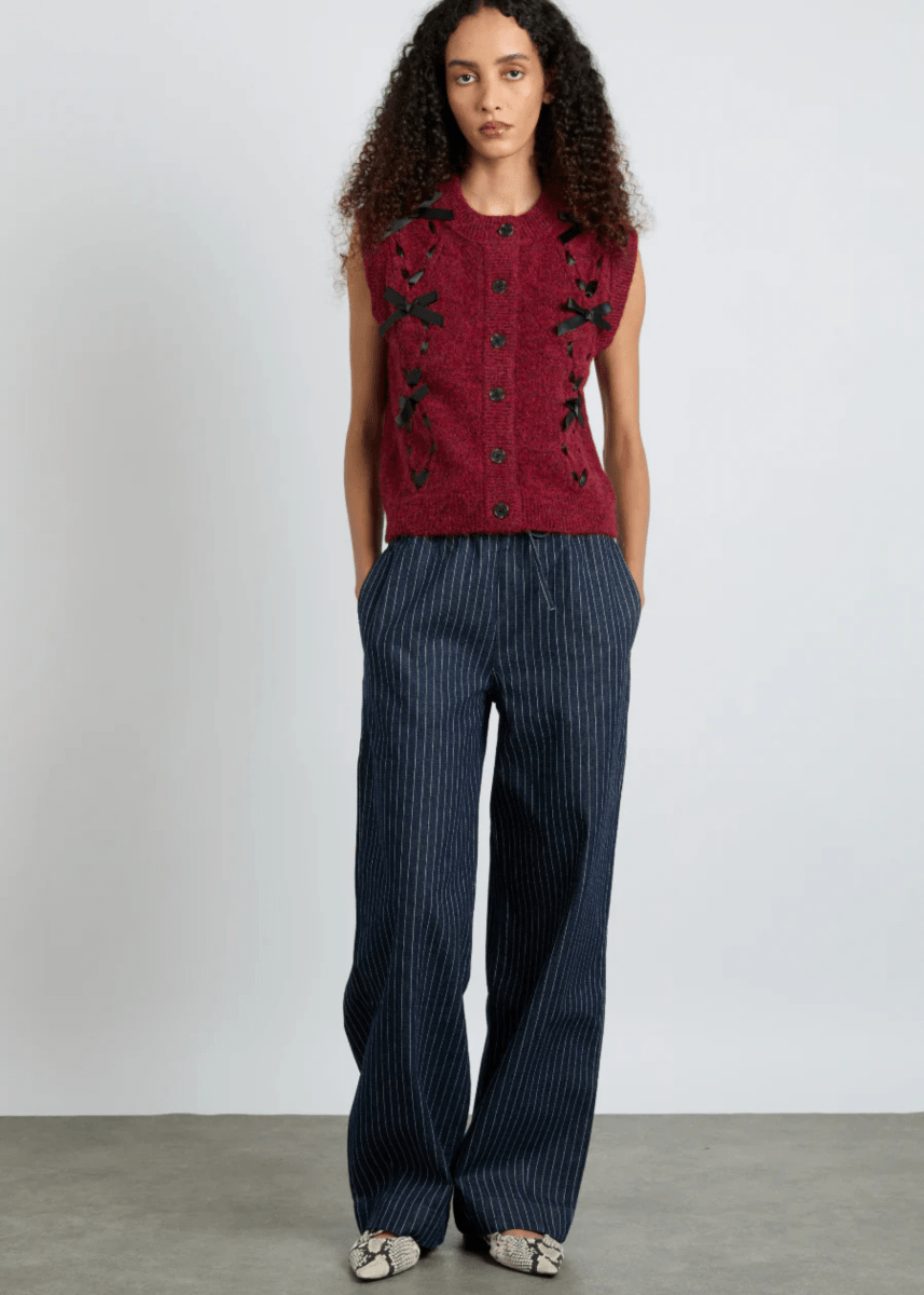Jeans Rafe Rayures Damson Madder - Ex - voto