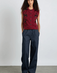 Jeans Rafe Rayures Damson Madder - Ex - voto