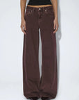 Jeans Rhue Dr Denim Washed Aubergine - Ex-voto