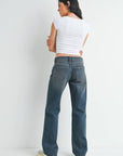 Jeans Taille Basse Jambe Droite Denim Foncé JBD - Ex - voto