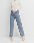 Jeans Taille Haute Droit Bleu Clair JBD - Ex - voto