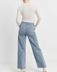 Jeans Taille Haute Droit Bleu Clair JBD - Ex - voto