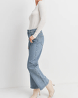 Jeans Taille Haute Droit Bleu Clair JBD - Ex - voto