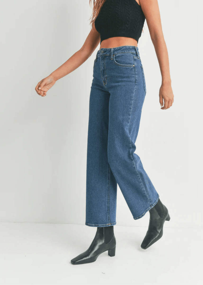 Jeans Taille Haute Droit Bleu Foncé JBD - Ex - voto