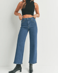 Jeans Taille Haute Droit Bleu Foncé JBD - Ex - voto