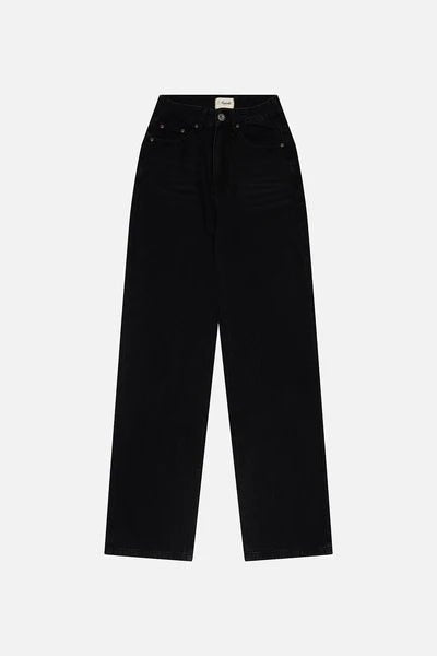 Jeans Taille Haute Kuwalla Washed Black - Ex - voto