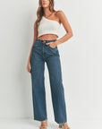 Jeans Taille Haute Skater JBD Bleu Foncé - Ex - voto
