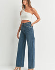 Jeans Taille Haute Skater JBD Bleu Foncé - Ex - voto