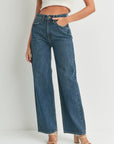 Jeans Taille Haute Skater JBD Bleu Foncé - Ex - voto