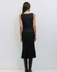 Jupe à Pois Angelina Noire All Row - Ex-voto