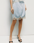Jupe Ayla Dentelle Bleue Mod Ref - Ex - voto