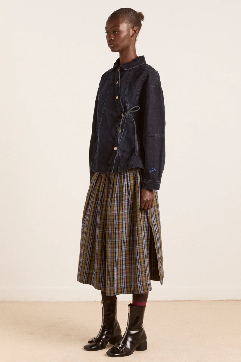 Jupe Josie Damson Madder Carreaux - Ex - voto