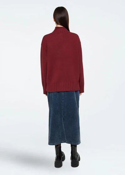 Jupe Siara Midi Bleu Légion Minimum - Ex - voto