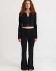 Leggings Rib Flare Core Organic Basics Noirs SOLDE - Vente Finale - Ex - voto