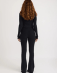 Leggings Rib Flare Core Organic Basics Noirs SOLDE - Vente Finale - Ex - voto