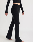Leggings Rib Flare Core Organic Basics Noirs SOLDE - Vente Finale - Ex - voto