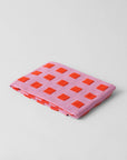 Linge Squares Lilas et Rouge WRAP - Ex - voto
