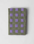 Linge Squares Olive et Lilas WRAP - Ex - voto