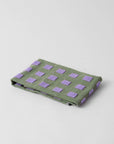 Linge Squares Olive et Lilas WRAP - Ex - voto