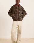 Manteau Bomber Pixie Damson Madder Léopard - Ex - voto
