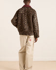 Manteau Bomber Pixie Damson Madder Léopard - Ex - voto