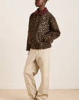 Manteau Bomber Pixie Damson Madder Léopard - Ex - voto